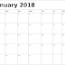 [Free] * January 2018 Printable Calendar Blank Templates