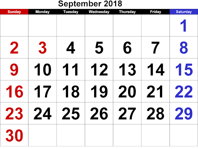 September 2018 Printable Calendar, September 2018 Blank Calendar, September 2018 Calendar Template, September 2018 Calendar Printable, September 2018 Calendar, September Calendar 2018, Calendar, Print September Calendar 2018, Calendar 2018 September, September Templates Calendar 2018