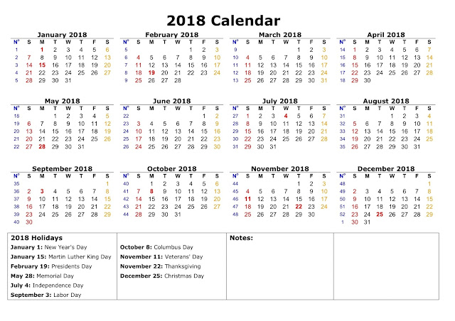 Download 2018 Federal Holidays Calendar, Federal Holiday Calendar 2018, 2018 Federal Holidays Calendar USA, 2018 Federal Holidays Calendar UK