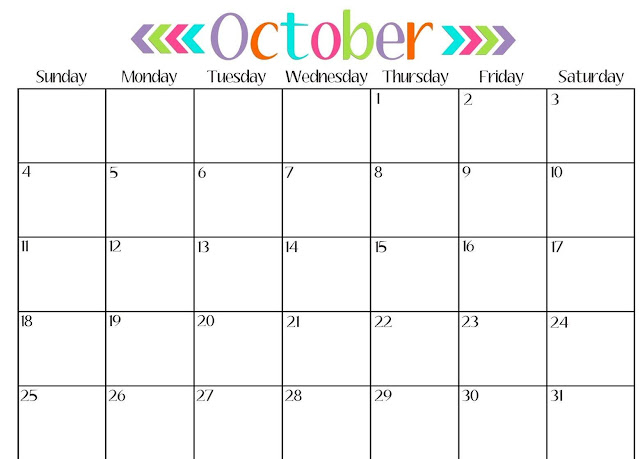 October 2018 Printable Calendar, October 2018 Blank Calendar, October 2018 Calendar Printable, October 2018 Calendar Template, October 2018 Calendar PDF, October 2018 Calendar Word, October 2018 Calendar Excel